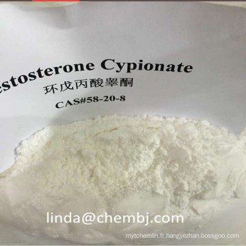 99% Min Test C Steroides crus en poudre Testosterone Cypionate 58-20-8